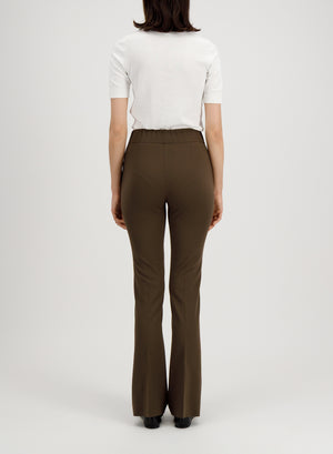 long flared leggings techno viscose