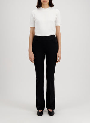 long flared leggings techno viscose