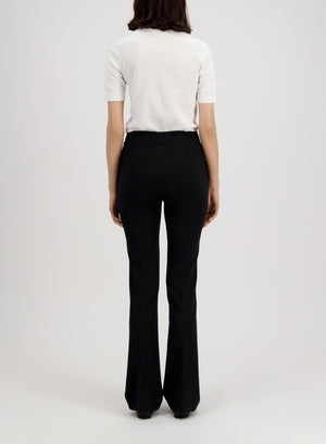 long flared leggings techno viscose