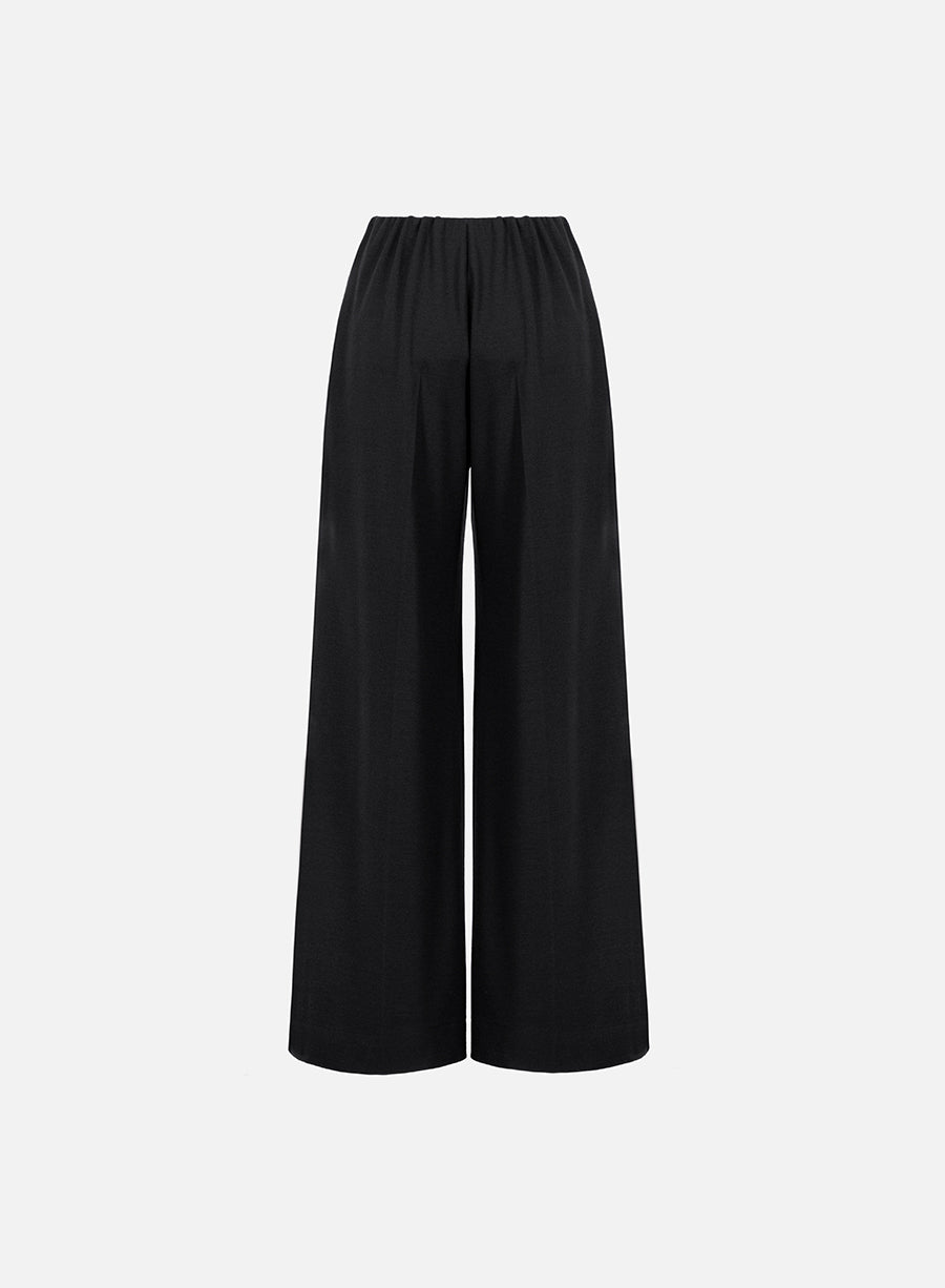 Flared trousers superfine merino