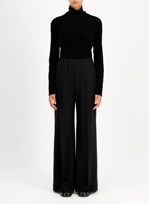Flared trousers superfine merino