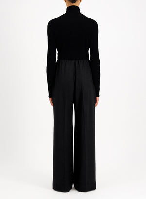Flared trousers superfine merino