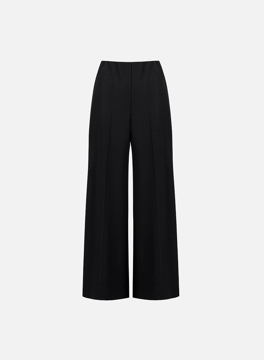 Flared trousers superfine merino