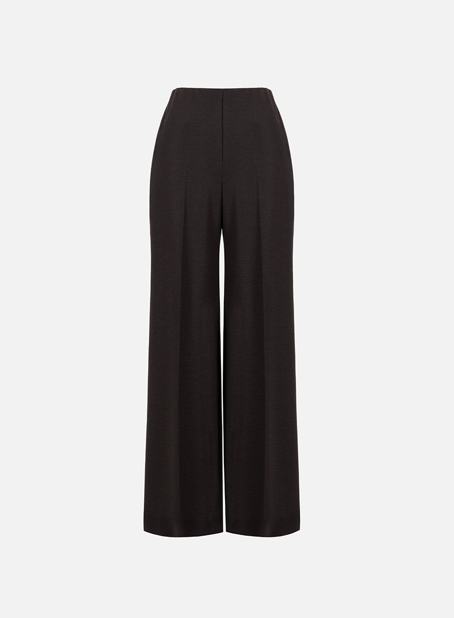 Flared trousers superfine merino