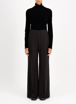 Flared trousers superfine merino
