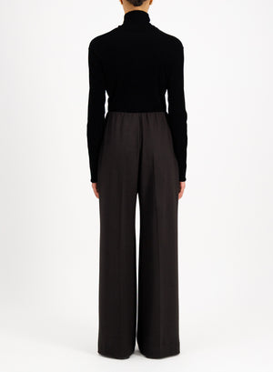 Flared trousers superfine merino