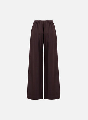 Flared trousers superfine merino