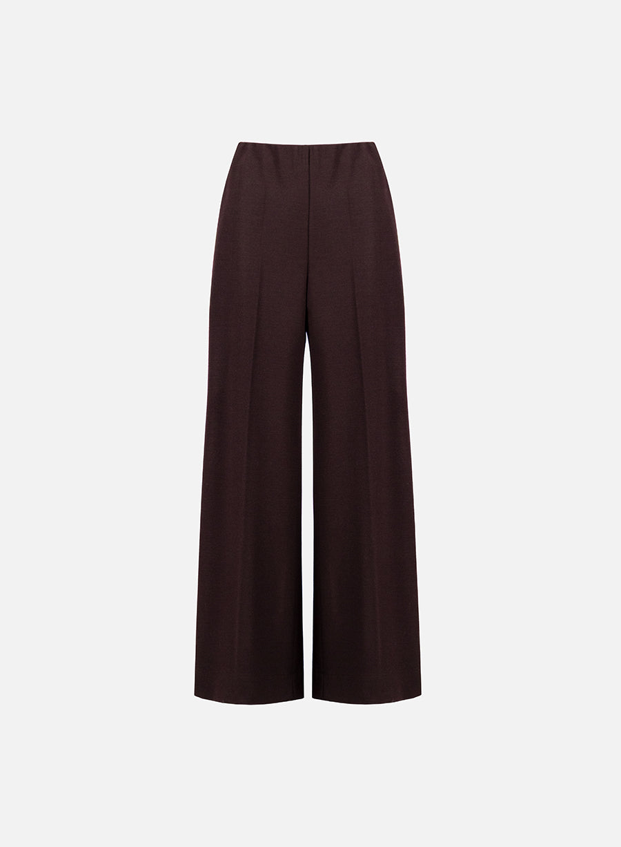 Flared trousers superfine merino
