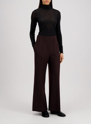 Flared trousers superfine merino