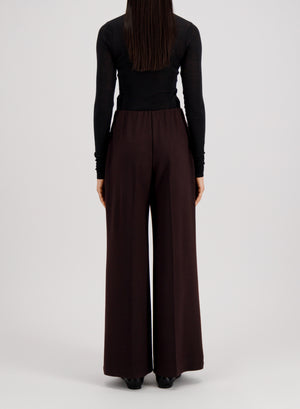 Flared trousers superfine merino