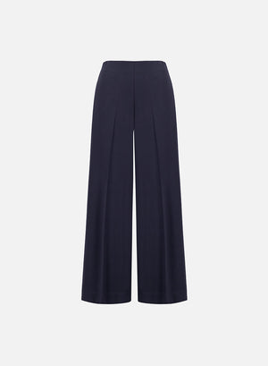 flared trousers crepe viscose