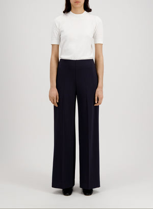 flared trousers crepe viscose