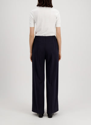 flared trousers crepe viscose