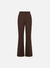 Flared fitted trousers viscose flannel