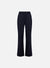 Flared fitted trousers superfine merino