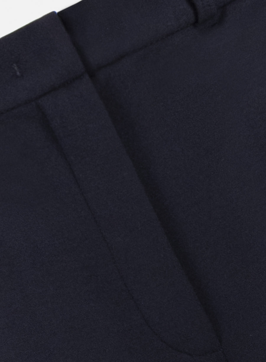 Flared fitted trousers superfine merino