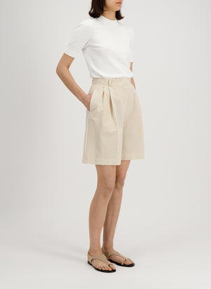 pleated bermuda coolmax seersucker
