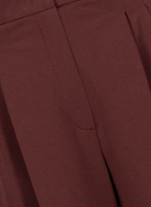 Double pleats trousers viscose flannel