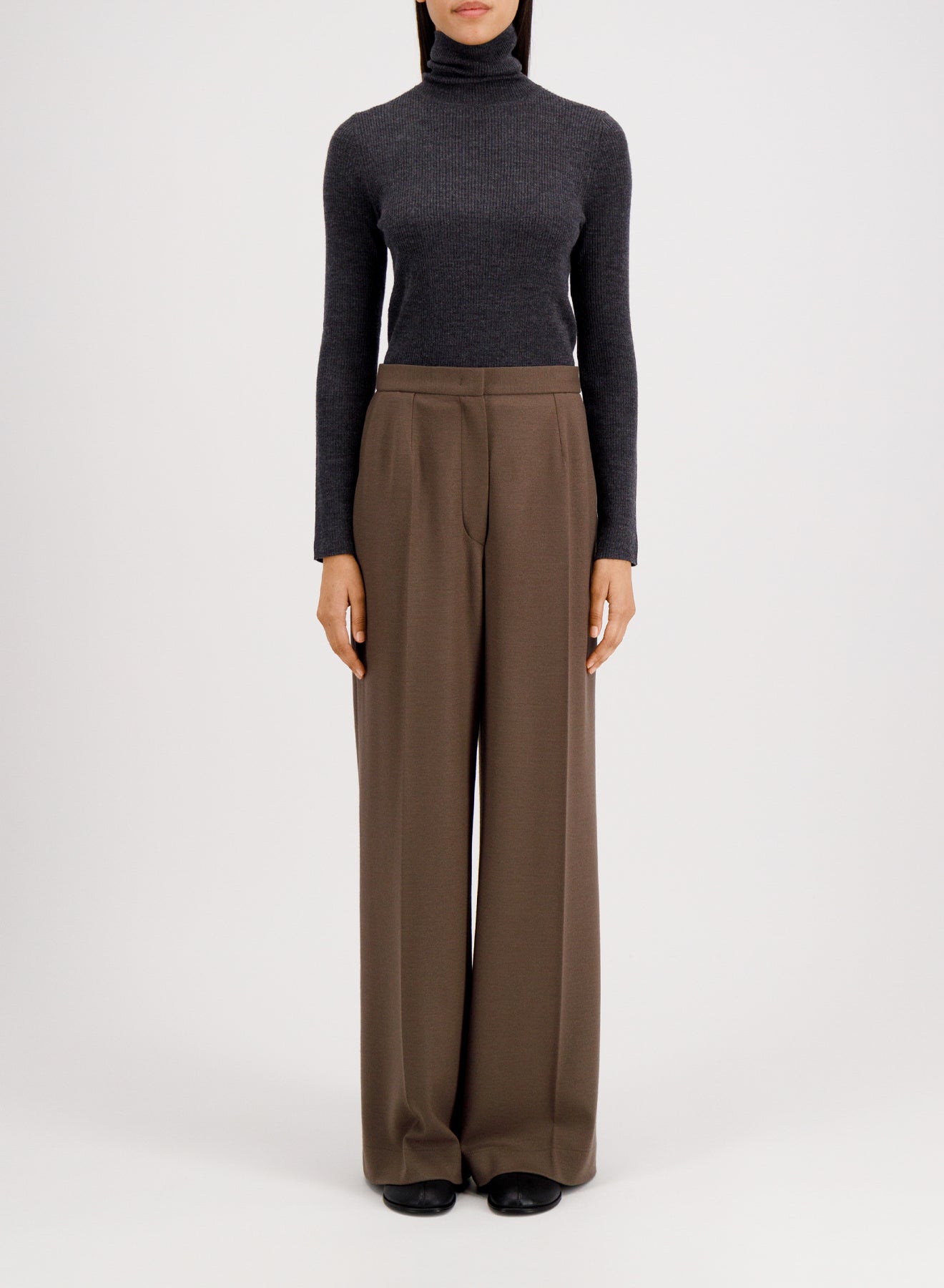 Palazzo trousers superfine merino