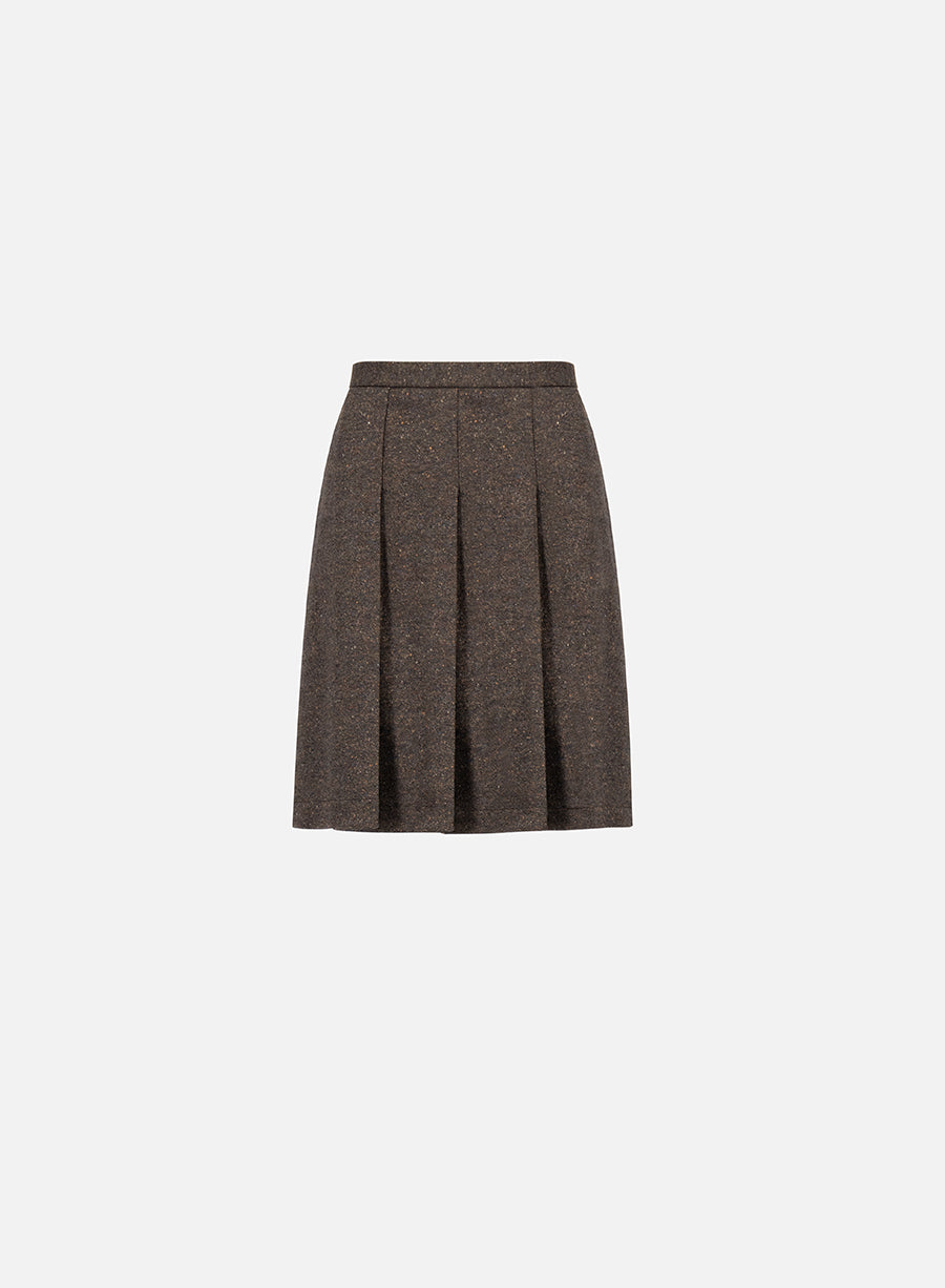 pleated skirt donegal