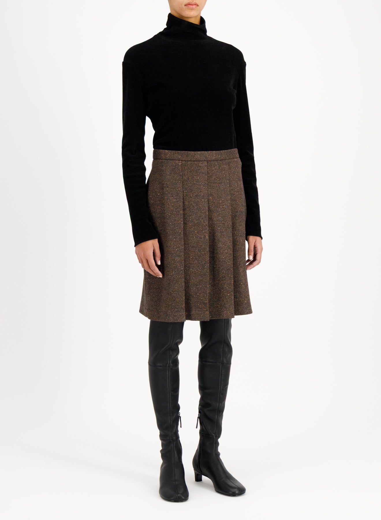 pleated skirt donegal