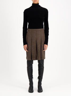 pleated skirt donegal