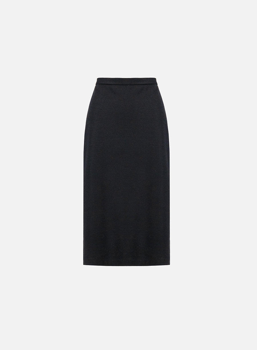 Midi skirt superfine merino