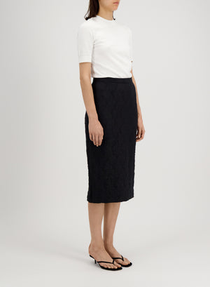 midi skirt crinkle