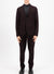 Casual pleated drawstring trousers superfine merino