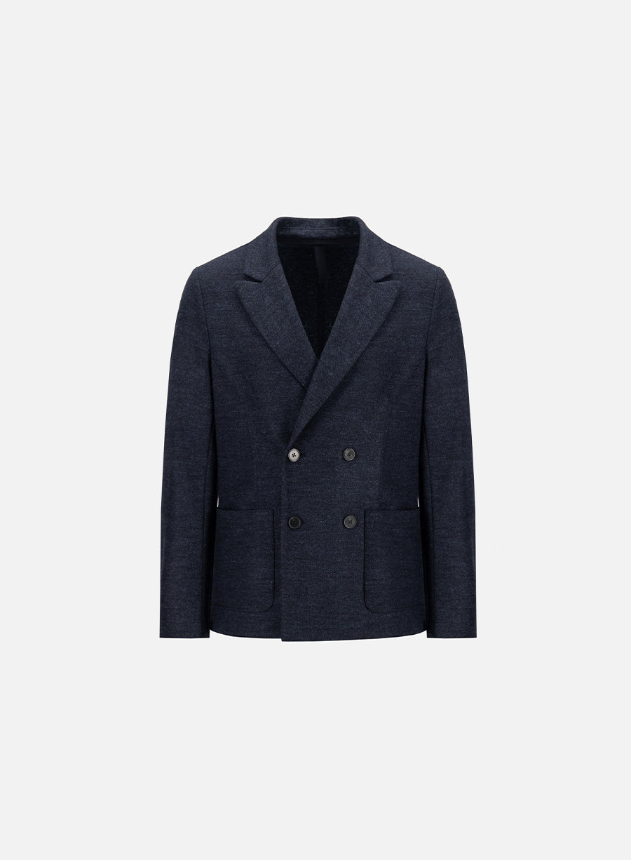 Peak lapel blazer Vitale Barberis in pindot