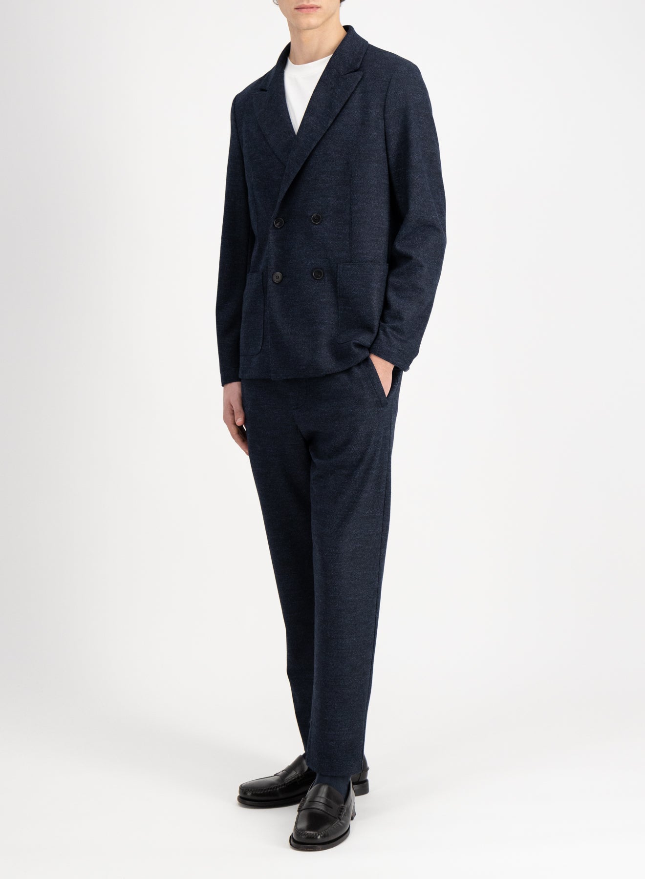 Peak lapel blazer Vitale Barberis in pindot