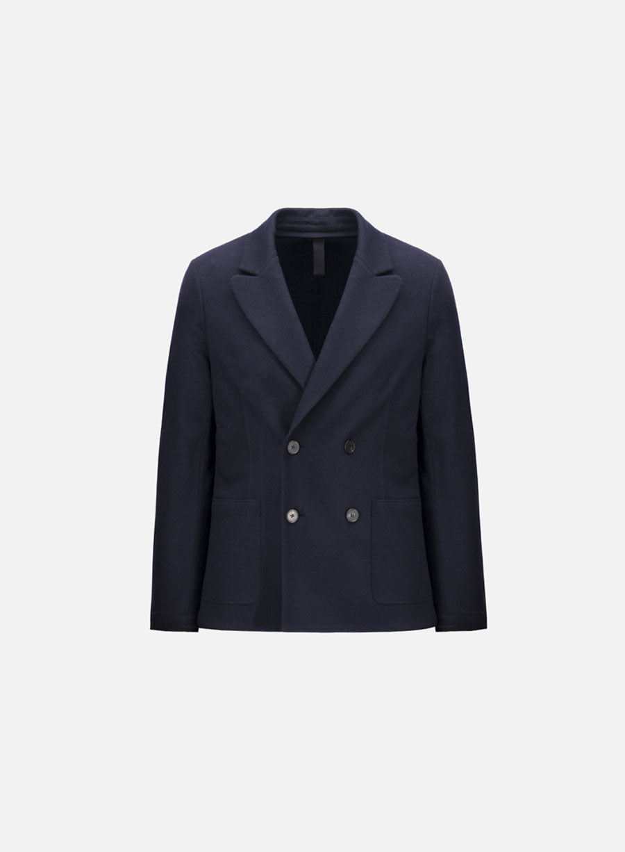 Peak lapel blazer superfine merino