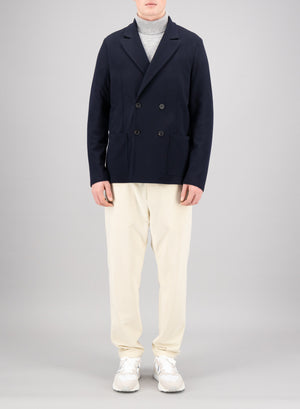 Peak lapel blazer superfine merino