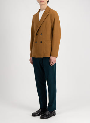 Peak lapel blazer superfine merino