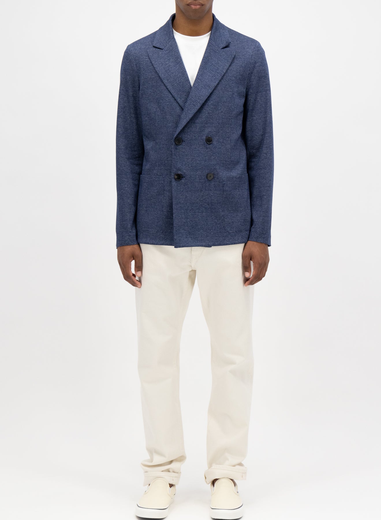 Peak lapel blazer prince of wales