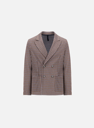 Peak lapel blazer tattersall