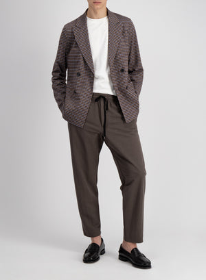 Peak lapel blazer tattersall