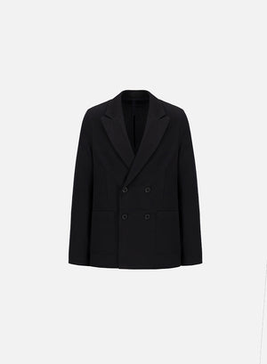 d.b. peak lapel blazer coolmax seersucker