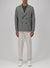 Peak lapel blazer linen honeycomb