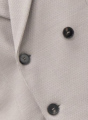 Peak lapel d.b. blazer seersucker carfted with a Loro Piana fabric
