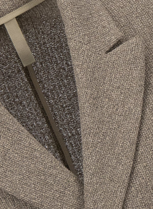 d.b. peak lapel blazer bicolour frisé