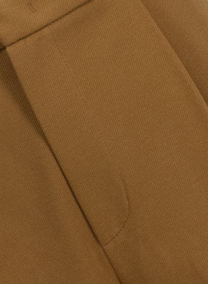 pleated trousers diagonal crafted with Loro Piana fabric