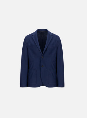 Two buttons vented blazer cotton twill