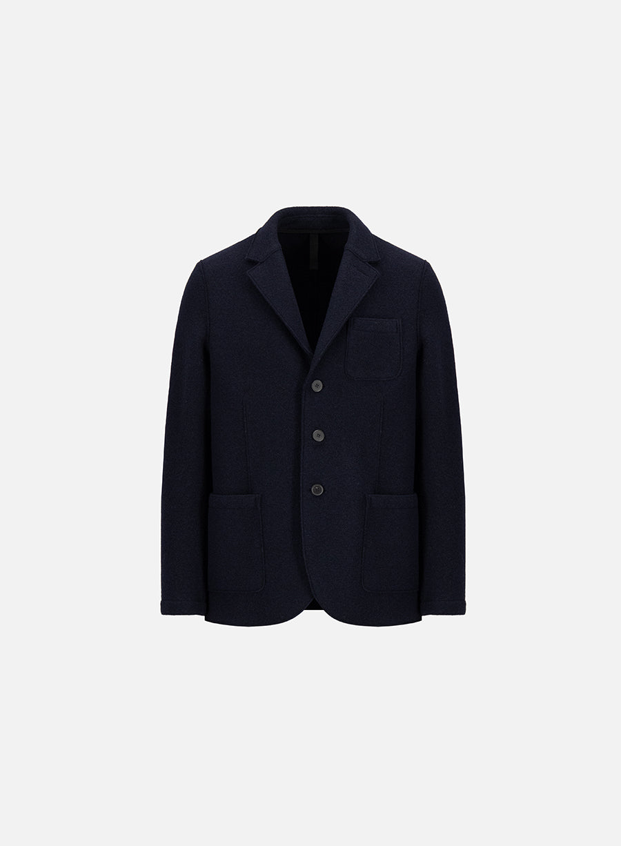 Men 3b. travel blazer boiled wool