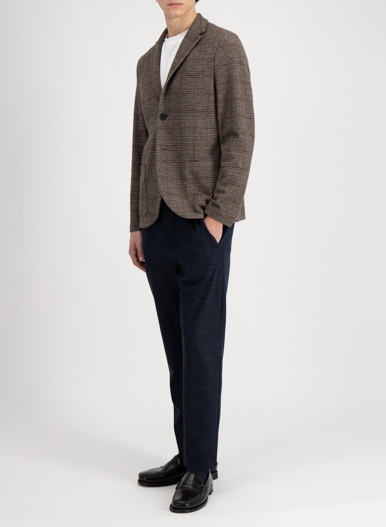 Blazer Loro Piana P.O.W pattern crafted with Loro Piana fabric