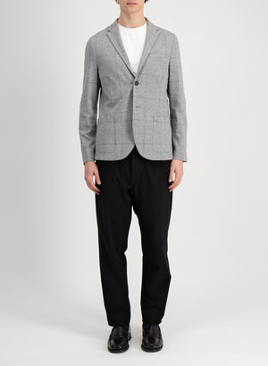 Blazer prince of wales crafted with Loro Piana fabric