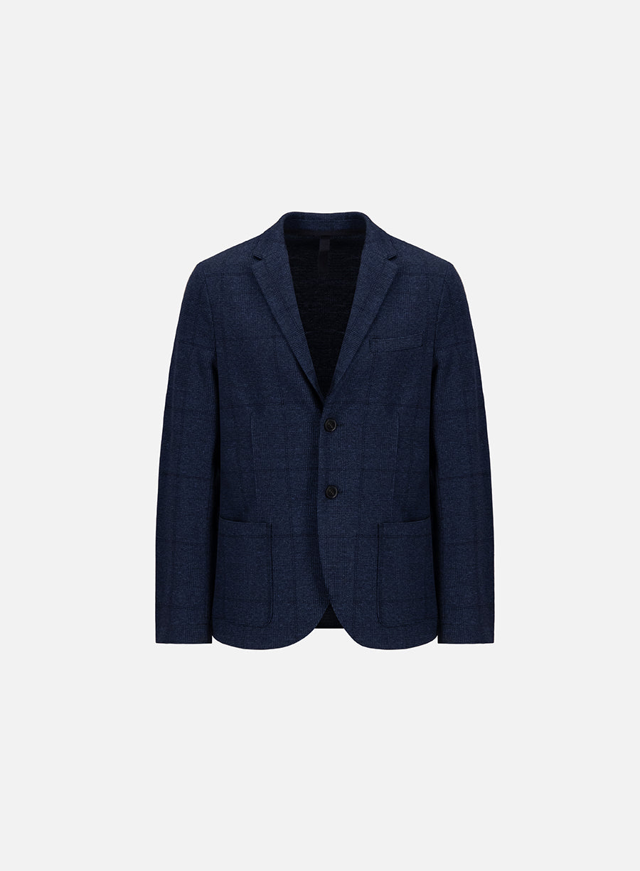 Blazer prince of wales crafted with Loro Piana fabric