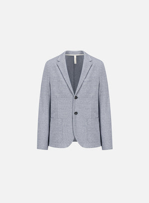 2b. blazer cotton linen melange