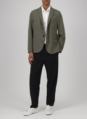 2b. blazer herringbone crafted with Loro Piana fabric