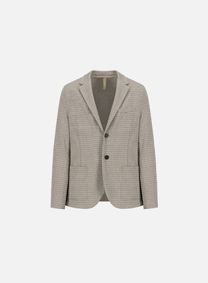 2b. blazer houndstooth melange